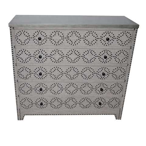 Crestview Springfield 4 Drawer Nailhead Chest CVFZR1510