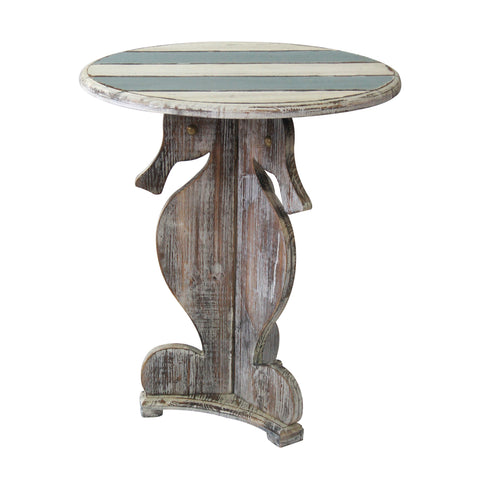 Crestview Nantucket Seahorse Accent Table CVFZR1528