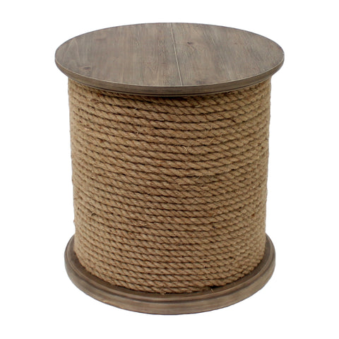 Crestview Baytowne Rope Accent Table CVFZR1531