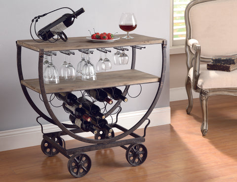 Crestview Wine Rack Cart CVFZR451