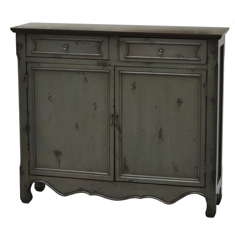 Crestview Greystone 2 Door 2 Drawer Cupboard CVFZR737