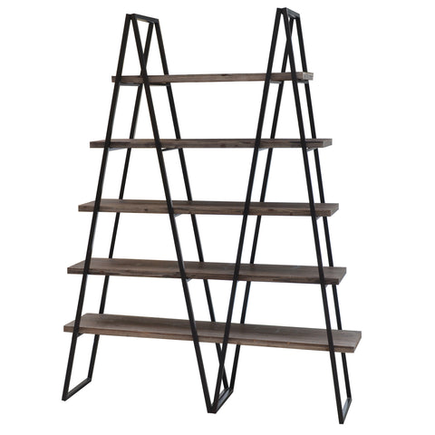 Crestview Ashland Weathered Oak Bookshelf CVFZR781