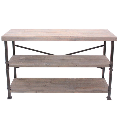 Crestview Midtown Wood and Metal Console CVFZR887