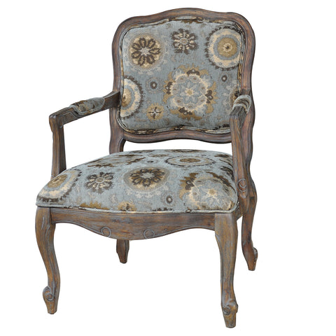 Crestview Hillcrest Rustic Frame & Pattern Chair CVFZR897