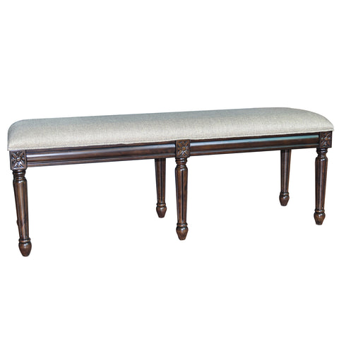 Crestview Hampton Linen Accent Bench CVFZR902