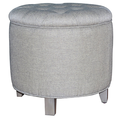 Crestview Savannah Linen Shoe Ottoman CVFZR906