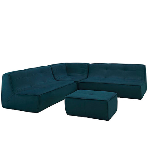 Align 4 Piece Upholstered Sectional Sofa Set