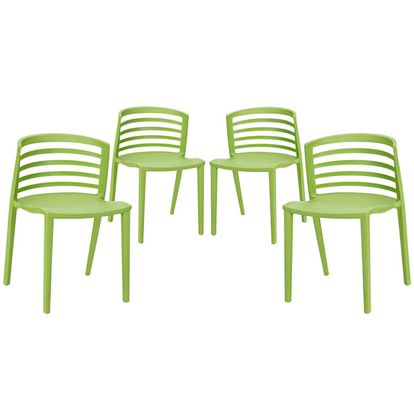 Curvy Dining Chairs Set of 4