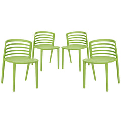 Curvy Dining Chairs Set of 4