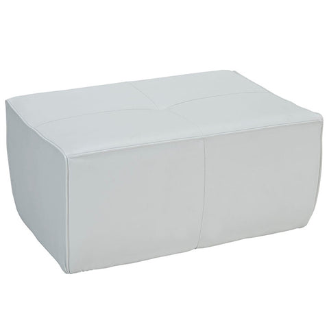 Align Bonded Leather Ottoman