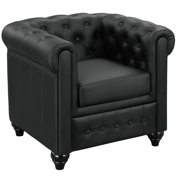 Earl Upholstered Vinyl Armchair