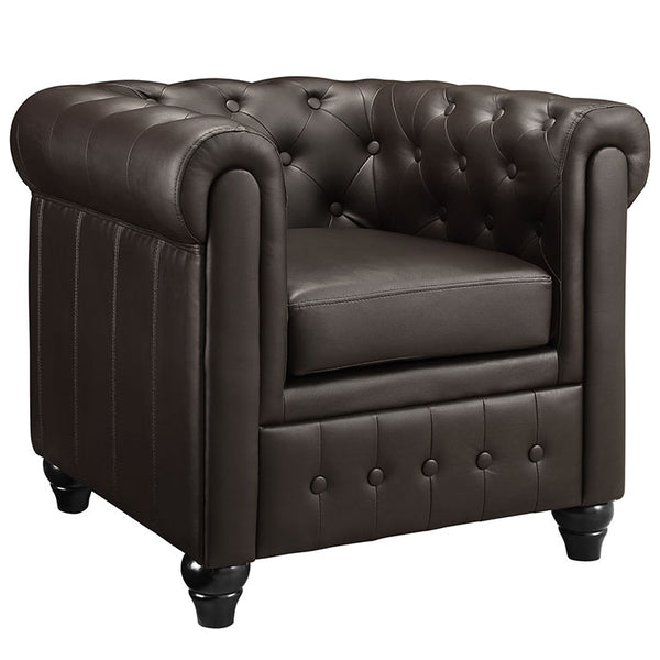 Earl Upholstered Vinyl Armchair