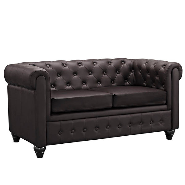 Earl Upholstered Vinyl Loveseat