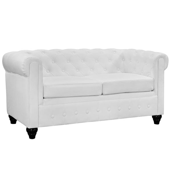Earl Upholstered Vinyl Loveseat