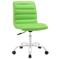 Ripple Armless Mid Back Vinyl Office Chair