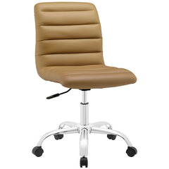 Ripple Armless Mid Back Vinyl Office Chair