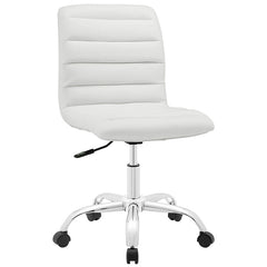 Ripple Armless Mid Back Vinyl Office Chair
