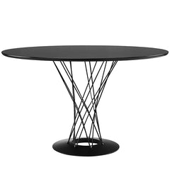 Cyclone Round Wood Top Dining Table
