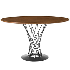 Cyclone Round Wood Top Dining Table