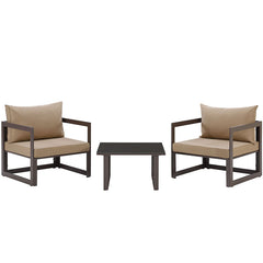 Fortuna 3 Piece Outdoor Patio Sectional Sofa Set