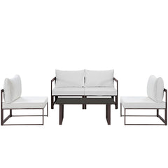 Fortuna 5 Piece Outdoor Patio Sectional Sofa Set