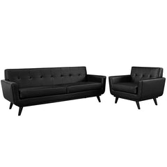 Engage 2 Piece Leather Living Room Set