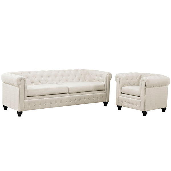 Earl 2 Piece Upholstered Fabric Living Room Set