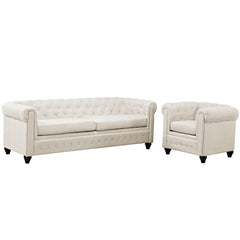Earl 2 Piece Upholstered Fabric Living Room Set