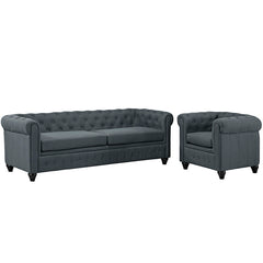 Earl 2 Piece Upholstered Fabric Living Room Set