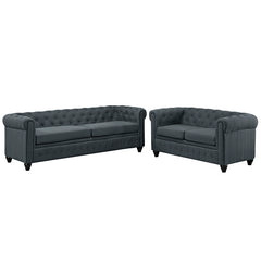 Earl 2 Piece Upholstered Fabric Living Room Set