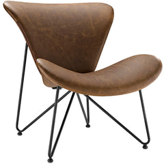 Glide Faux Leather Lounge Chair