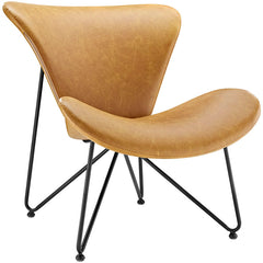 Glide Faux Leather Lounge Chair