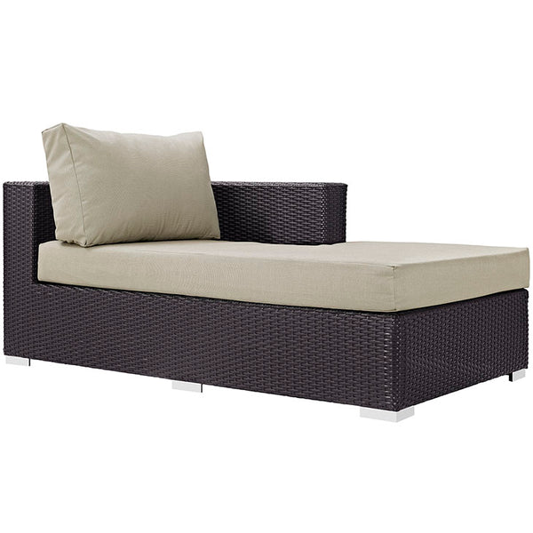 Convene Outdoor Patio Fabric Right Arm Chaise