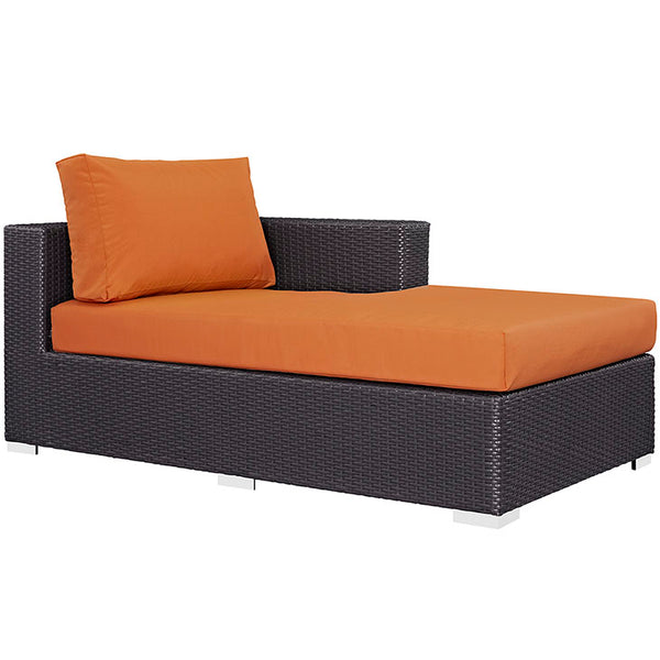 Convene Outdoor Patio Fabric Right Arm Chaise