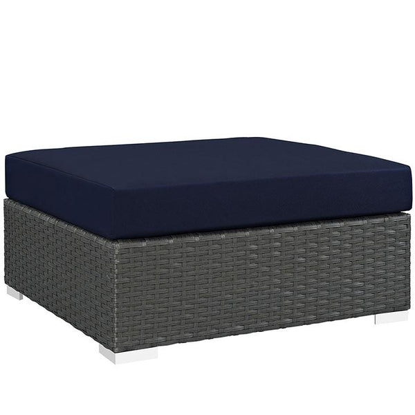 Sojourn Outdoor Patio Sunbrella® Square Ottoman