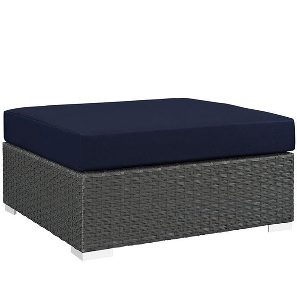 Sojourn Outdoor Patio Sunbrella® Square Ottoman