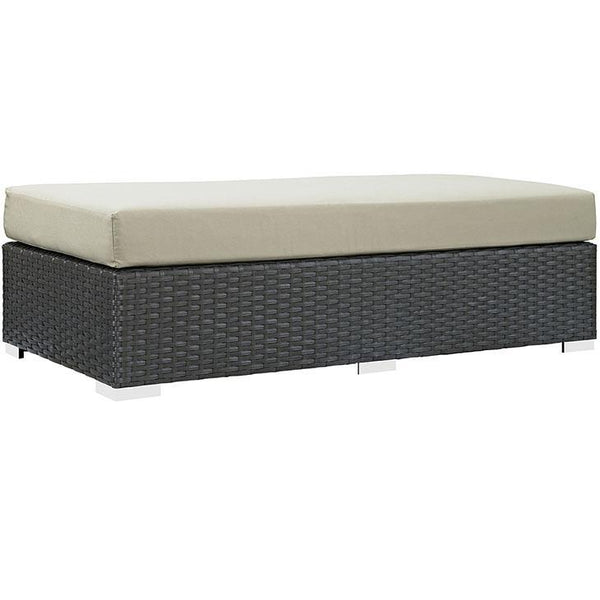 Sojourn Outdoor Patio Fabric Sunbrella® Rectangle Ottoman