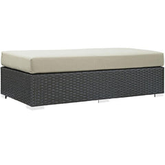 Sojourn Outdoor Patio Fabric Sunbrella® Rectangle Ottoman