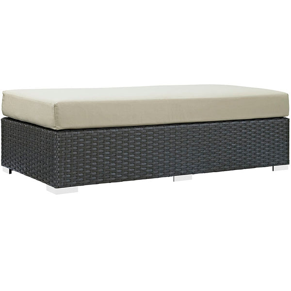 Sojourn Outdoor Patio Fabric Sunbrella® Rectangle Ottoman