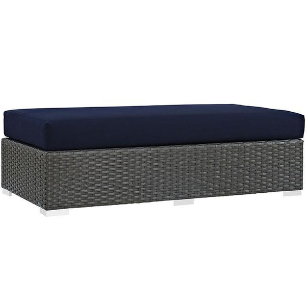 Sojourn Outdoor Patio Fabric Sunbrella® Rectangle Ottoman