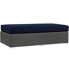 Sojourn Outdoor Patio Fabric Sunbrella® Rectangle Ottoman