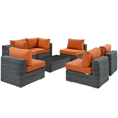 Summon 7 Piece Outdoor Patio Sunbrella® Sectional Set