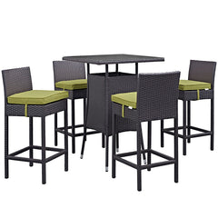 Convene 5 Piece Outdoor Patio Pub Set
