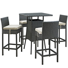 Sojourn 5 Piece Outdoor Patio Sunbrella® Pub Set