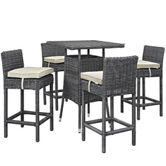 Summon 5 Piece Outdoor Patio Sunbrella® Pub Set