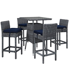 Summon 5 Piece Outdoor Patio Sunbrella® Pub Set