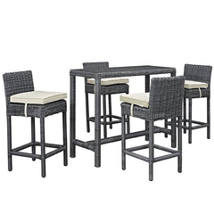 Summon 5 Piece Outdoor Patio Sunbrella® Pub Set
