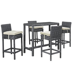 Summon 5 Piece Outdoor Patio Sunbrella® Pub Set