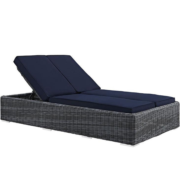 Summon Double Outdoor Patio Sunbrella® Chaise
