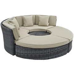 Summon Circular Outdoor Patio Sunbrella® Daybed